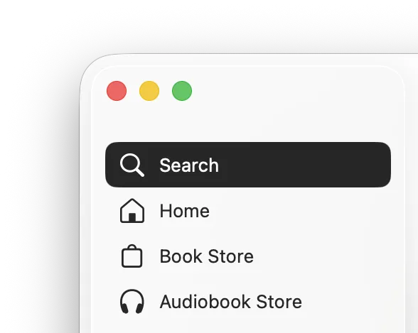 A macOS search box