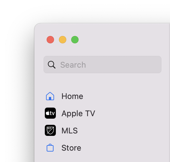 TV sidebar in Sequoia